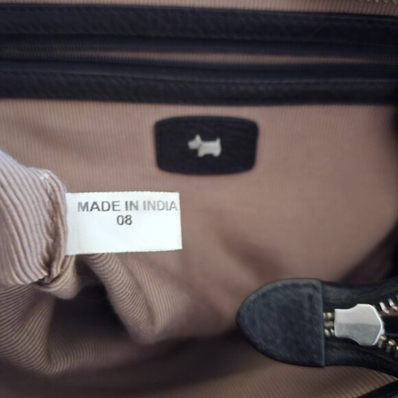 RADLEY London NWOT Rare Retro Black Pebbled Leather bag - Picture 11 of 16